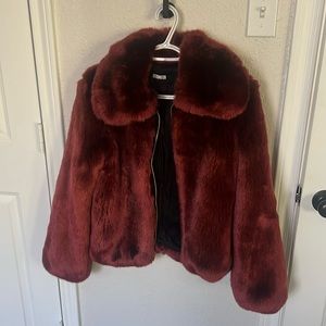 Reformation Faux Fur Coat